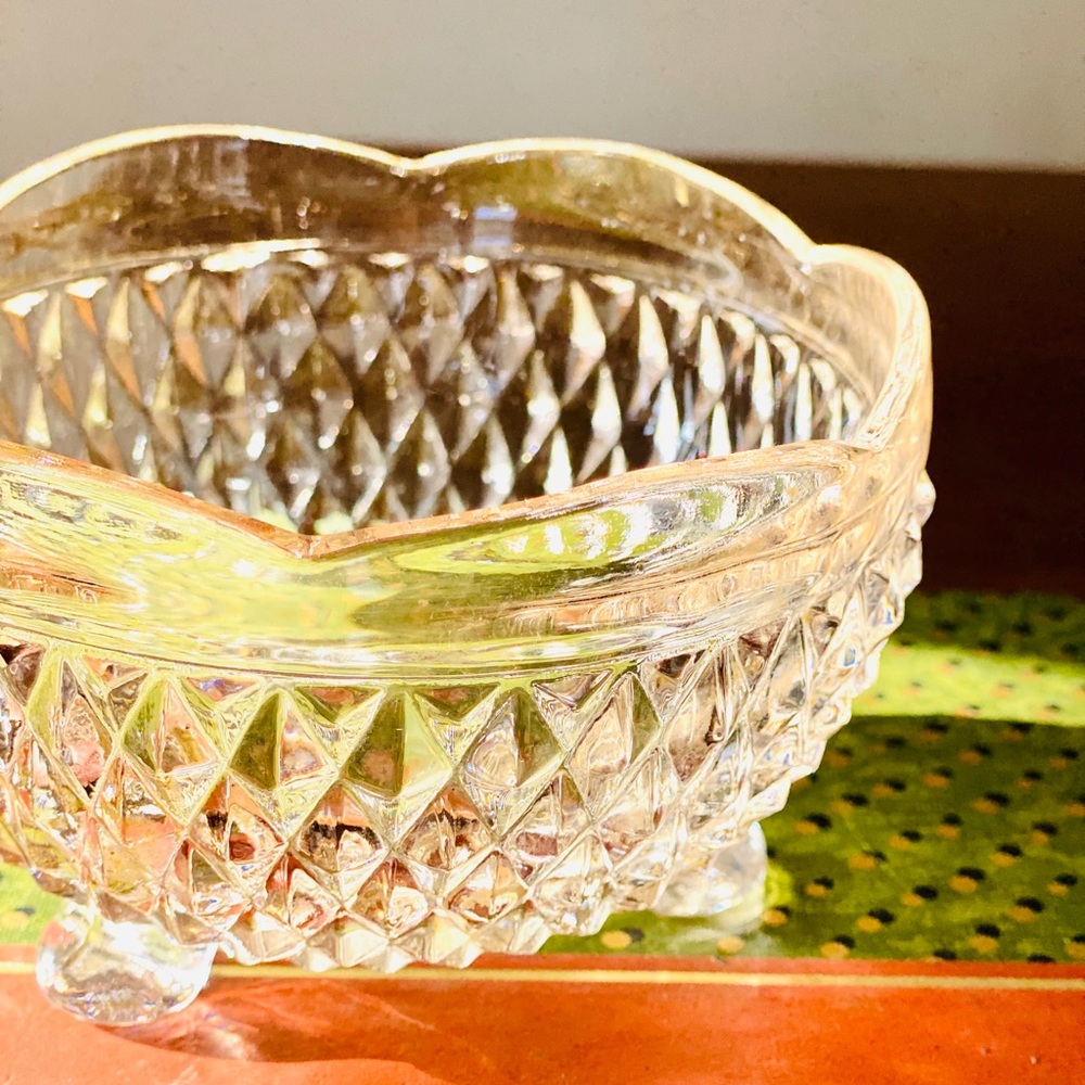 Vintage blush pink bowl